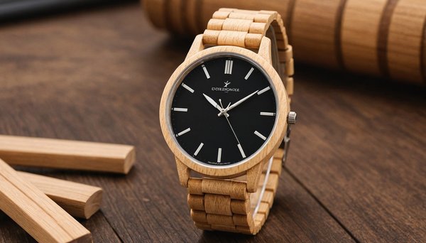 Montre en bois clair pour femme : le chic au quotidien
